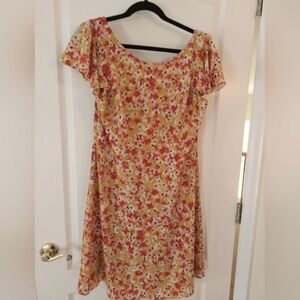 London Times Floral Midi Dress (Size 14)